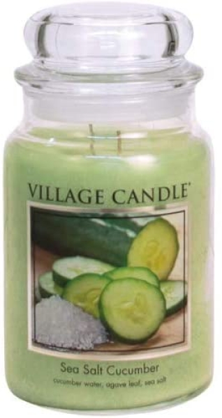 Village Candle Sea Salt Cucumber 602 g - 2 Docht